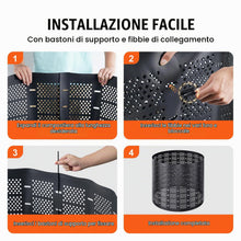 Carica l'immagine nel visualizzatore di Gallery, VEVOR Compostiere da Giardino 1000L ca. Contenitore per Compost da Esterni in HDPE Espandibile Diametro 106,68 cm Grande