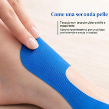 Carica l'immagine nel visualizzatore di Gallery, 30 PCS Hallux Valgus Tape Set - 4 Colori (Rosso Blu Nero Nudo) Nastro Kinesiologico Pre-tagliato per Correttore Alluce V