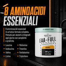 Carica l'immagine nel visualizzatore di Gallery, EAA Aminoacidi Essenziali Polvere 300g Absolute Series Gusto Arancia