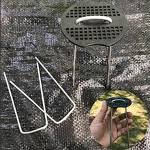 Carica l'immagine nel visualizzatore di Gallery, 70 Picchetti Giardino e 30 Rondelle, 15cm Picchetti Telo Pacciamatura