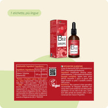 Carica l'immagine nel visualizzatore di Gallery, Vitamina B12 Gocce | 50 ml | Metilcobalamina &amp; Adenosilcobalamina (4:1) | Integratori Stanchezza e Difese Immunitarie | 