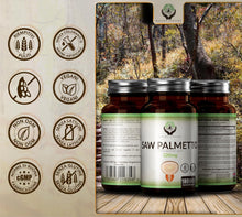 Carica l'immagine nel visualizzatore di Gallery, EN Serenoa Repens 320mg con Zinco, Saw Palmetto Prostata, 180 Capsule