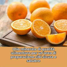 Carica l'immagine nel visualizzatore di Gallery, Olio per taglieri, 500 ml, olio minerale di qualità alimentare per proteggere e ripristinare taglieri in legno, blocchi 