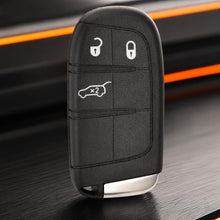 Carica l'immagine nel visualizzatore di Gallery, Guscio Chiave Auto per Jeep Renegade per Fiat 500X, 1 Pezzo Custodia Sostitutiva con Kit Attrezzi (Nero)