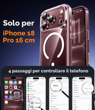 Carica l'immagine nel visualizzatore di Gallery, Qasyfanc Magnetica Cover per iPhone 18 Pro,Trasparente