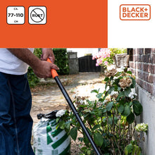 Carica l'immagine nel visualizzatore di Gallery, BLACK+DECKER Laubrechen BXGTTO7050 – Regolabile da 77 a 110 cm – Rastrello – Rastrello – Resistente alla ruggine – Nero/