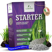 Carica l'immagine nel visualizzatore di Gallery, LERAVA STARTER concime prato autunno (15 m²) - ad alto contenuto di fosforo - favorisce crescita forte e resistenza del 