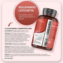 Carica l'immagine nel visualizzatore di Gallery, Glucosamina Condroitina MSM, Acido Ialuronico, Vit C e Curcuma, 6 Mesi, Glucosamina Complex, La Vitamina C Contribuisce 