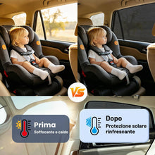 Carica l'immagine nel visualizzatore di Gallery, Tendine Parasole Auto Bambini, 2 Pezzi Parasole Finestrini Auto Piccola, Universale Tende Parasole Calza Finestrini Post