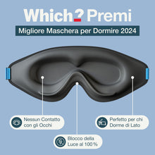 Carica l'immagine nel visualizzatore di Gallery, MyHalos® Mascherina per Dormire – Maschera per Sogni Lucidi e Notte, Copri Occhi e Benda per Dormire Adulti - Sleeping M