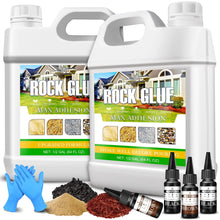 Carica l'immagine nel visualizzatore di Gallery, Legante per Ghiaia Esterno con Colorante, 4L Colla per Ghiaia Colla per Sassi Forte adesione e asciugatura rapida per fi