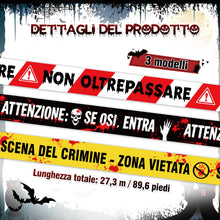 Carica l'immagine nel visualizzatore di Gallery, DPKOW Scena del Crimine Nastro Halloween Decorazioni Esterno Giardino