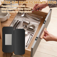 Carica l'immagine nel visualizzatore di Gallery, 8 Coppie di Blocchi Magnetici per Mobili – Chiusure Forti per Ante (Montaggio Senza Forare) con Adesivo – Magneti per An