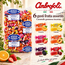 Carica l'immagine nel visualizzatore di Gallery, Ambrosoli Gelée Caramelle Gommose Frutta Assortita Incartate 2,5 kg