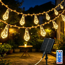 Carica l'immagine nel visualizzatore di Gallery, Catena Luminosa Esterno Solare 10M Catena Luci Stringa con 15 S17 Lampadine