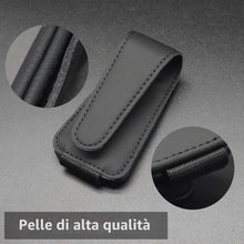 Carica l'immagine nel visualizzatore di Gallery, portaocchiali Auto, 2 Confezioni, Magnetico, in Pelle, Porta Occhiali da Auto, per Auto, con Clip per Biglietti (Nero)