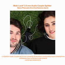 Carica l'immagine nel visualizzatore di Gallery, 2 Pezzi Splitter Audio a Y da 3,5 mm, 1 Maschio a 2 Femmine, Ascolto