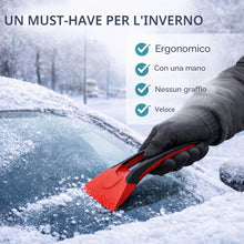 Carica l'immagine nel visualizzatore di Gallery, Raschietto Ghiaccio Auto con Manico Ergonomico Antiscivolo – Raschiaghiaccio per Parabrezza e Finestrini, Spatola Ghiacc
