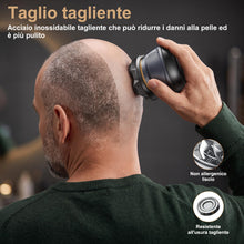 Carica l'immagine nel visualizzatore di Gallery, Rasoio Testa Calva,Rasoio Elettrico Barba 6D, Autonomia 160 min