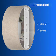 Carica l'immagine nel visualizzatore di Gallery, REV Lampada da soffitto a LED - Lampada da soffitto per camera da letto, soggiorno e cucina rotonda 30 cm con paralume i