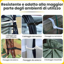 Carica l'immagine nel visualizzatore di Gallery, Offgridtec Fascette fermacavo riutilizzabili autobloccanti, 7,6 mm x 150 mm, resistenti al calore e al freddo, organizza