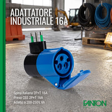 Carica l'immagine nel visualizzatore di Gallery, FANTON Adattatore CEE da spina grande 16A, a presa CEE 16A