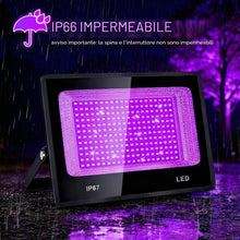 Carica l'immagine nel visualizzatore di Gallery, 100W Black Light, UV Lamp, Black Light, IP67 Waterproof, for Halloween Decoration, Christmas Decoration, Hardened UV Res