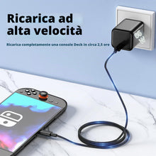Carica l'immagine nel visualizzatore di Gallery, Caricabatterie CA CloudValley da 65 W per Nintendo Switch 2, supporta la modalità TV, con spina e cavo da 5 piedi, ricar