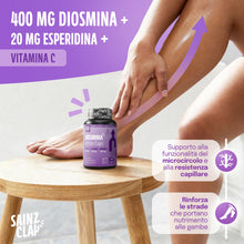 Carica l'immagine nel visualizzatore di Gallery, SainzClap® Integratore Triade Diosmina Esperidina Vitamina C, 120 Capsule