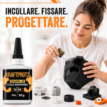 Carica l'immagine nel visualizzatore di Gallery, Colla Istantanea Stampa 3D Gel 50 g - Colla Filamento PLA ABS PETG TPU