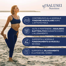 Carica l'immagine nel visualizzatore di Gallery, SALUSEI Magnesio Bisglicinato 1875 mg per Dose con Vitamina B6 – 375 mg di Magnesio Elementare (100% VNR) – Integratore 