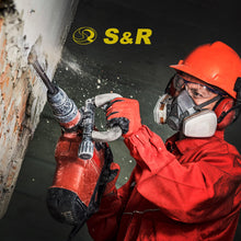 Carica l'immagine nel visualizzatore di Gallery, S&amp;R Set di 4 Scalpelli SDS-Plus per Piastrelle Muratura e Calcestruzzo