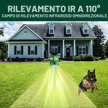 Carica l'immagine nel visualizzatore di Gallery, Repellente per Gatti Ultrasuoni Solare,120° Infrared Sensing - IP45 Impermeabile, 5 Modalità Regolabili, Caricamento Sol