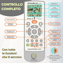 Carica l'immagine nel visualizzatore di Gallery, Wellclima Telecomando Compatibile con modelli Unico, Issimo e Climapiù per Olimpia Splendid, Unica Alternativa all’Origi