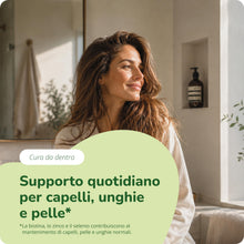 Carica l'immagine nel visualizzatore di Gallery, Integratore per Capelli | Biotina, Zinco, Selenio e Vitamine B | Rinforzante per il Benessere di Chioma e Unghie | Vegan