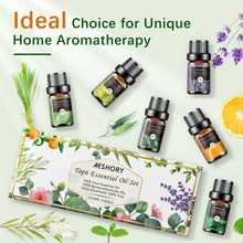 Carica l'immagine nel visualizzatore di Gallery, AESHORY Set di Oli Essenziali per Diffusori 6 x 10ML, 100% Puri Naturali Olio Essenziale Profumate per Aromaterapia, SPA