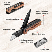 Carica l'immagine nel visualizzatore di Gallery, WORKPRO Coltello Multiuso 2 in 1