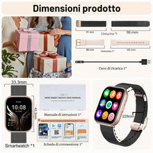 Carica l'immagine nel visualizzatore di Gallery, Smartwatch Uomo Donna, 1,75'' Orologio Smart Watch con Effettua/Risposta Chiamate, 120+ Sportive Fitness Tracker con Con