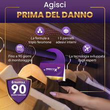 Carica l'immagine nel visualizzatore di Gallery, Trappole per Tarme dei Vestiti (6 Pezzi) | Trappole Adesive a Feromoni per Armadi, Cassetti &amp; Tappeti | Rilevamento Tarm