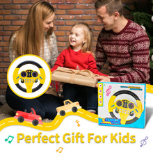 Carica l'immagine nel visualizzatore di Gallery, Volante simulato portatile per bambini colore giallo
