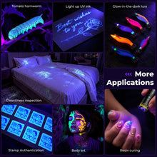 Carica l'immagine nel visualizzatore di Gallery, DARKBEAM Torcia UV 395nm LED Torce Luce Nera Ultravioletta