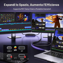 Carica l'immagine nel visualizzatore di Gallery, UGREEN 2M Cavo USB C DisplayPort Bidirezionale 8K 60Hz 4K 240Hz 32.4Gbps