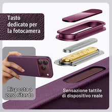 Carica l'immagine nel visualizzatore di Gallery, JETech Cover Magnetica Pelle Vegana per iPhone 18 Pro Max, Ciliegia Scuro