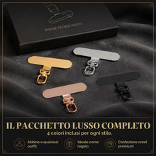 Carica l'immagine nel visualizzatore di Gallery, 4 Pezzi Toppa per Cordino Cellulare, Patch per Cordino Cellulare Acciaio