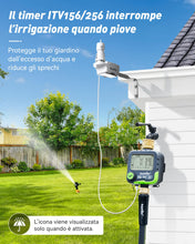 Carica l'immagine nel visualizzatore di Gallery, RAINPOINT Sensore pioggia per computer di irrigazione ITV156, spegnimento automatico della pioggia, per timer, irrigazio