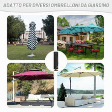 Carica l'immagine nel visualizzatore di Gallery, Telo Copertura Ombrellone Giardino Telo Protettivo per Ombrellone Copertura Ombrelloni Esterno Impermeabile Tessuto Oxfo