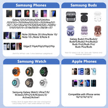 Carica l'immagine nel visualizzatore di Gallery, Caricatore Wireless Per Samsung, 3 in 1 Samsung S26 Ultra Wireless Charger, Stazione di Ricarica Per Samsung S25 Ultra/S
