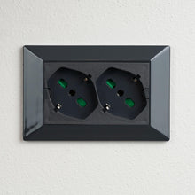 Carica l'immagine nel visualizzatore di Gallery, FANTON 42101 Multipresa universale da incasso OPERA/PLA doppia presa bipasso italo/tedesca 2P+T 16A precablata per scato