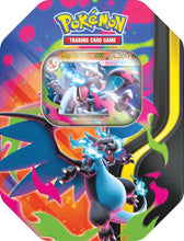 Carica l'immagine nel visualizzatore di Gallery, Pokémon: scatola da collezione Mega Charizard/Mega Charizard X-ex del GCC Pokémon (quattro buste di espansione e una car