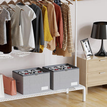 Carica l'immagine nel visualizzatore di Gallery, Scatole per Scarpe, Adatto per 12 Paia, Organizer Salvaspazio Pieghevole, Contenitori Scarpe con Coperchio Trasparente, 